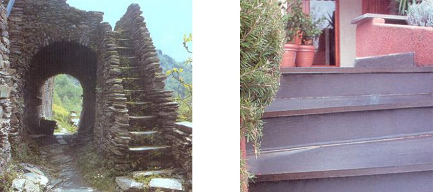 Split stairs slate