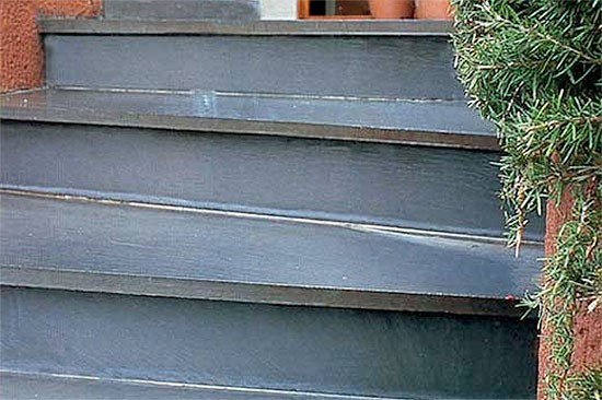 Split slate stairs